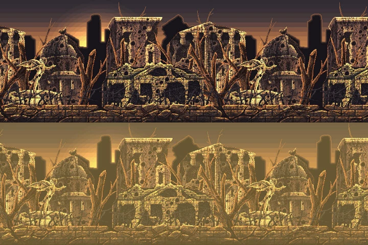 Free War Pixel Art 2D Backgrounds