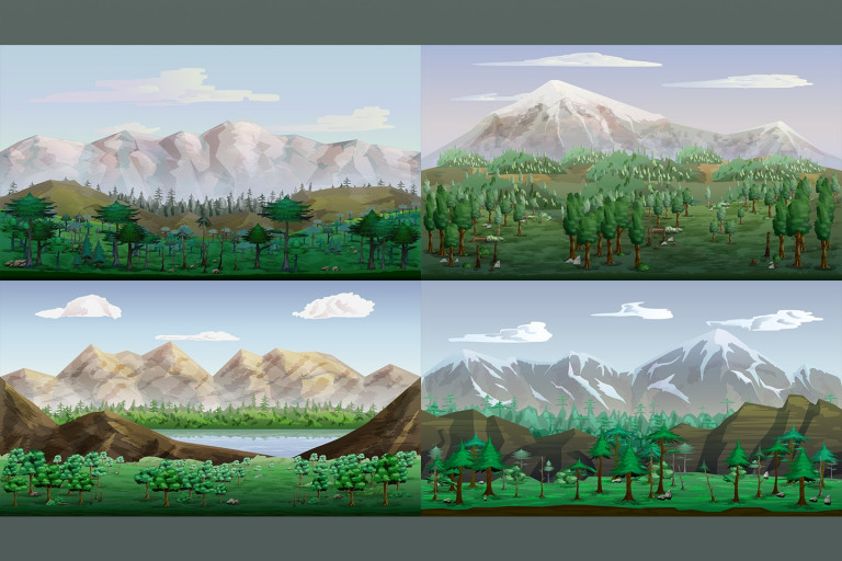 Mountain 2D Game Backgrounds - CraftPix.net