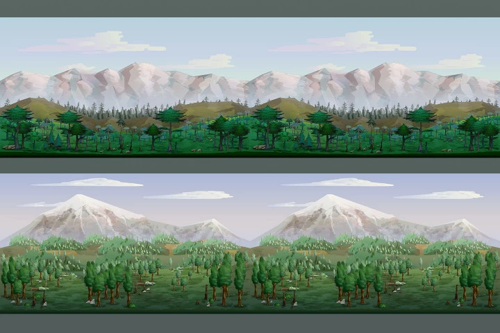 Mountain 2D Game Backgrounds