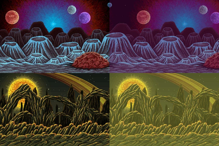 Planet Pixel Art 2D Game Backgrounds