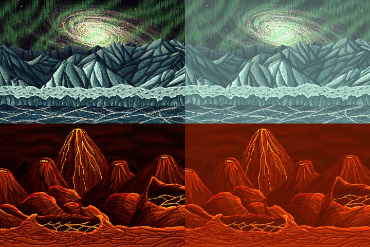 Planet Pixel Art 2D Game Backgrounds