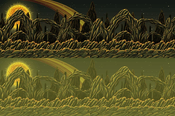 Planet Pixel Art 2D Game Backgrounds