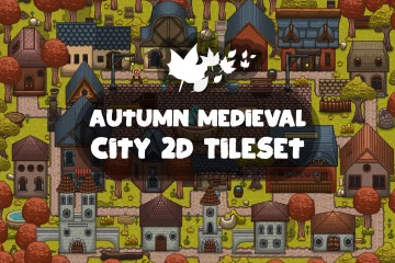 Autumn Medieval City 2D Tileset