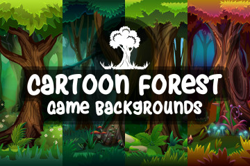 Free Cartoon Forest Game Backgrounds