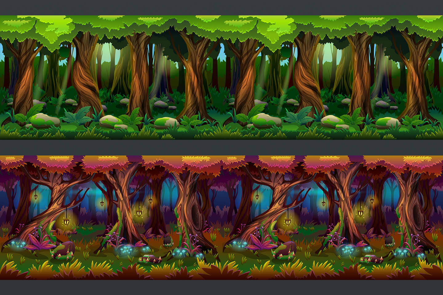 Free Cartoon Forest Game Backgrounds mang đến cho bạn cơ hội trùng hợp để được trải nghiệm và sử dụng các bối cảnh trong game miễn phí. Với những khu rừng sâu đi vào bạn sẽ có cảm giác thỏa sức khám phá và tận hưởng sự vui nhộn. Hãy xem hình ảnh liên quan để không phải bỏ lỡ cơ hội tuyệt vời này!
