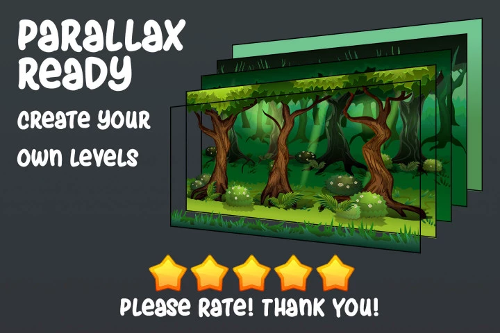 Free Cartoon Forest Game Backgrounds