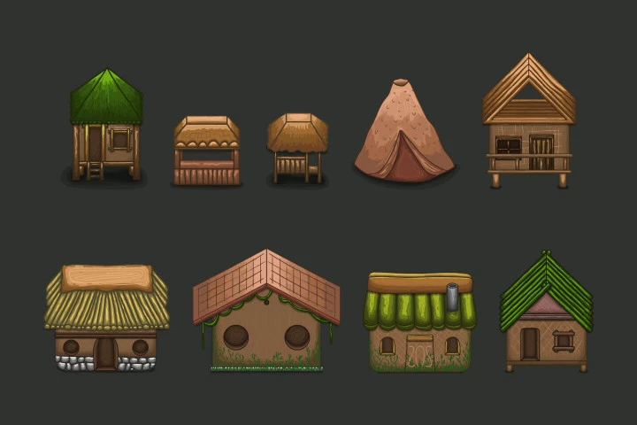 Free Tropical Medieval City 2D Tileset