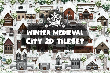 Winter Medieval City 2D Tileset