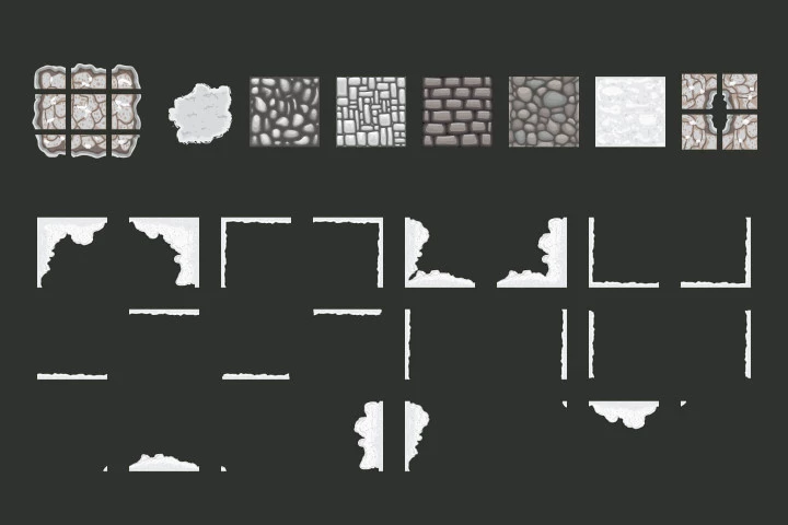 Winter Medieval City 2D Tileset