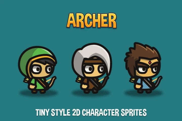 Archer-Tiny-Style-2D-Character-Sprites