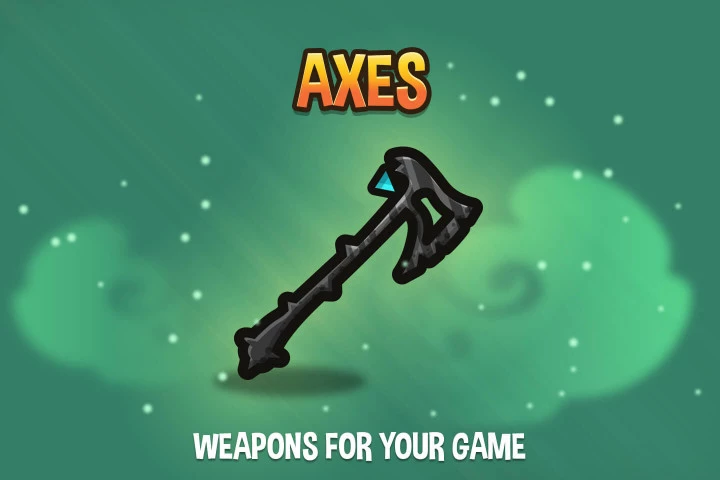 Axes-2D-Weapon-Pack