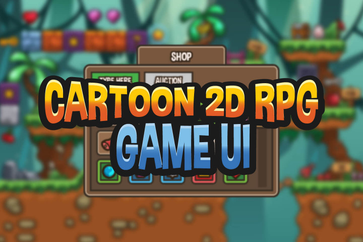 Cartoon 2D RPG Game UI CraftPixnet