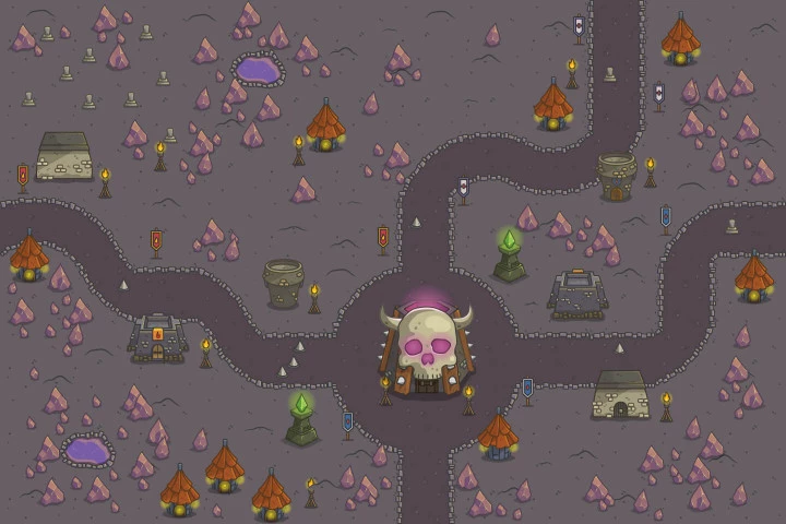 Dungeon Top Down 2D Game Tileset