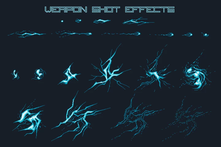 Pixel Art Boss Spaceship 2D Game Sprites