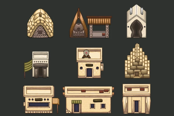 Desert Medieval City 2D Tileset