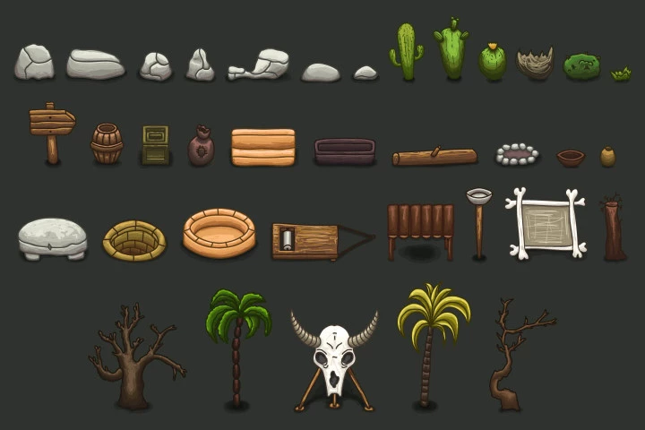 Desert Medieval City 2D Tileset