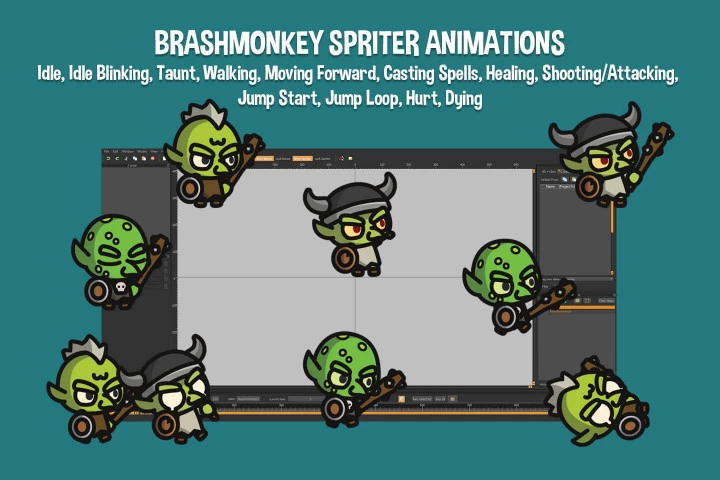 Goblin Tiny Style 2D Character Sprites