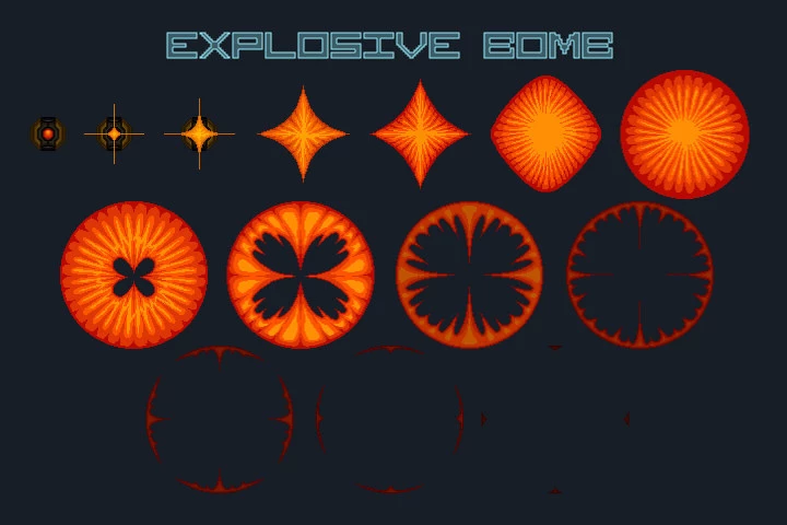 Pixel Art Space Trap Game Asset Pack