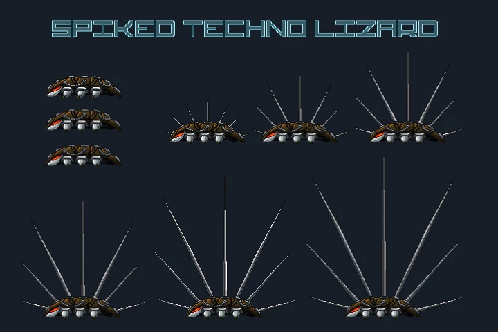 Pixel Art Space Trap Game Asset Pack