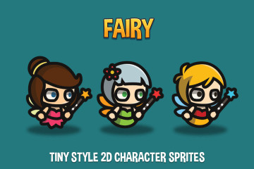 Fairy Tiny Style 2D Character Sprites