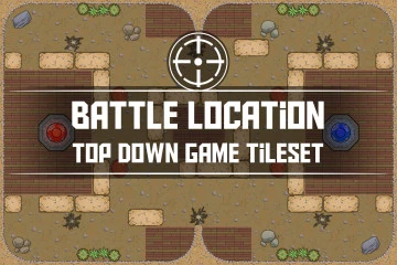 Free Battle Location Top Down Game Tileset Pack 1