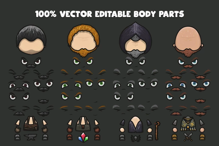 Free NPC Character Pack: Blacksmith, Jeweler, Sage, Warlord