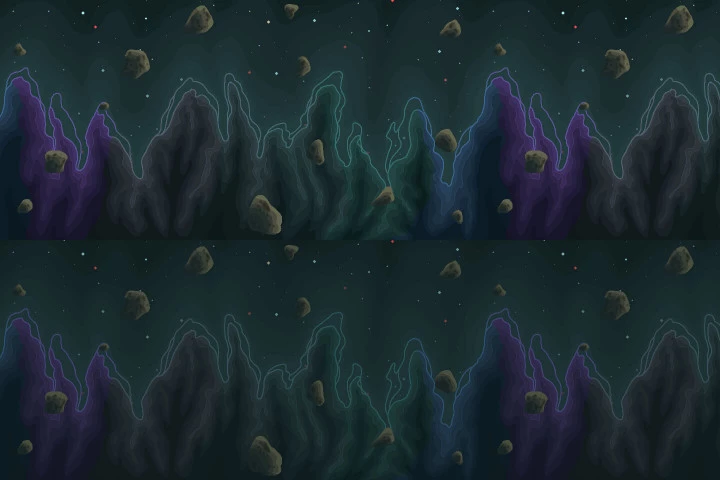 Pixel Art Space 2D Game Backgrounds