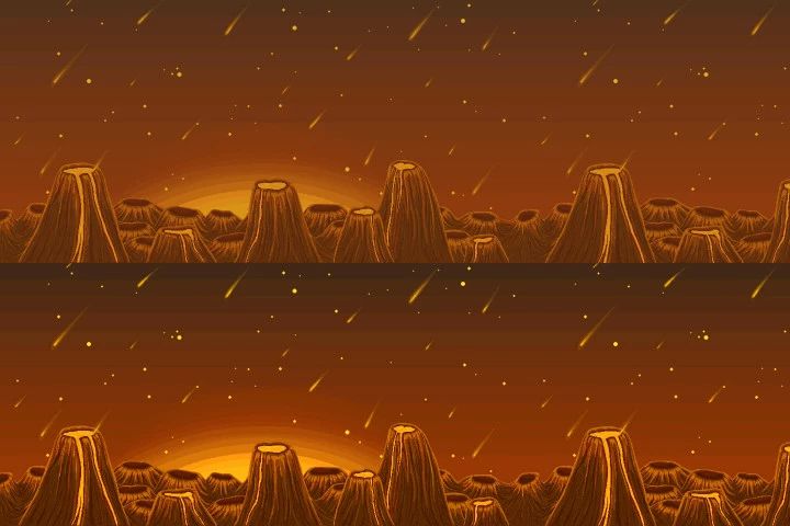 Pixel Art Space 2D Game Backgrounds