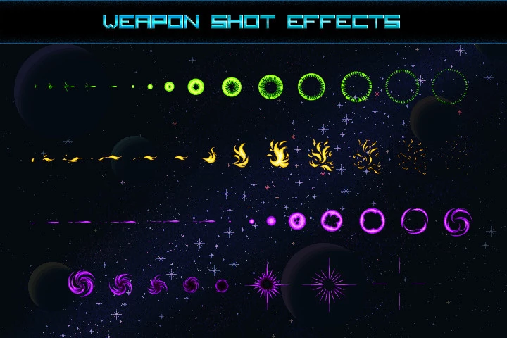 Space Shooter Creation Kit Pixel Art