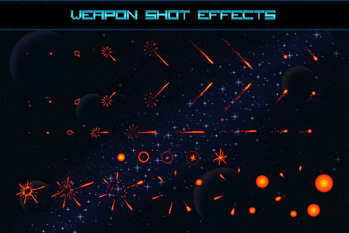 Space Shooter Creation Kit Pixel Art