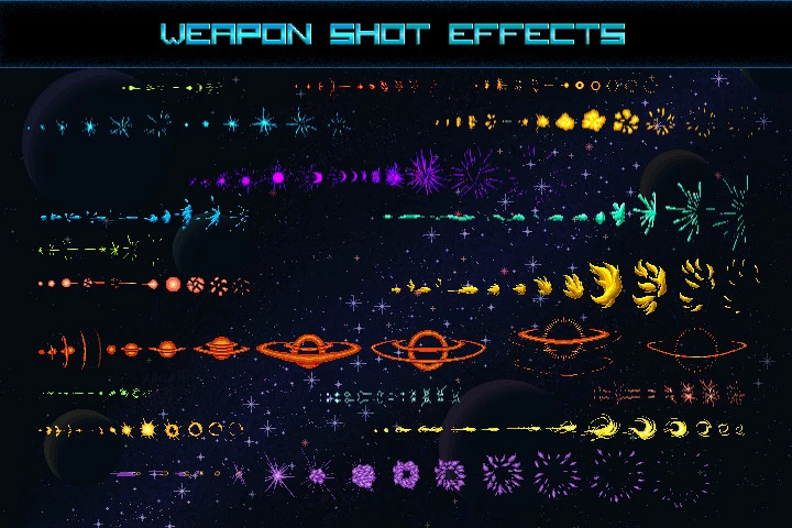 Space Shooter Creation Kit Pixel Art