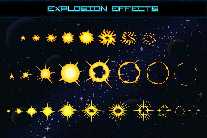 Space Shooter Creation Kit Pixel Art