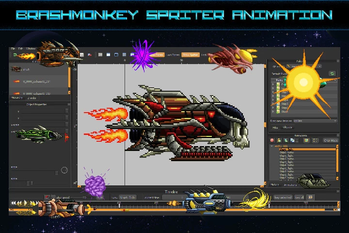 Space Shooter Creation Kit Pixel Art