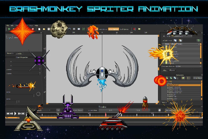 Space Shooter Creation Kit Pixel Art