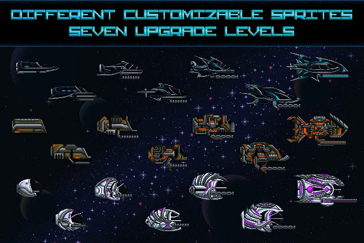 Space Shooter Creation Kit Pixel Art