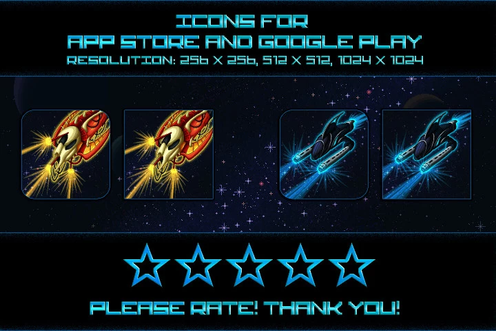 Space Shooter Creation Kit Pixel Art