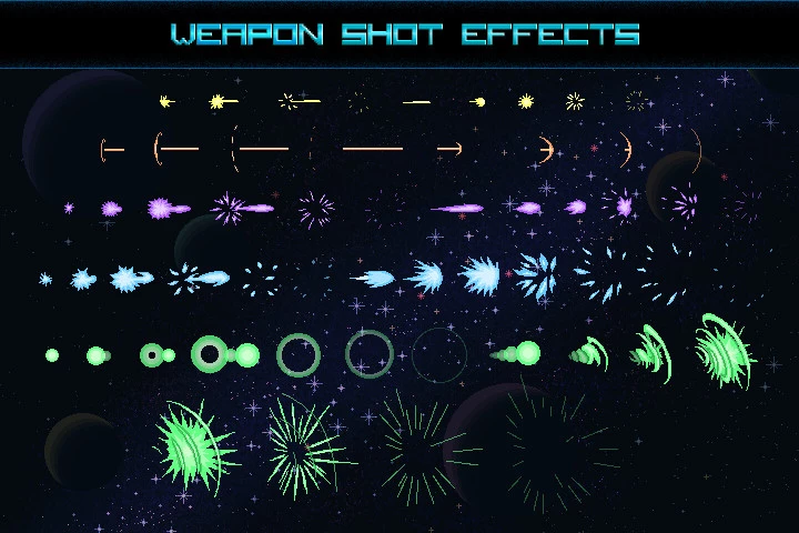 Space Shooter Creation Kit Pixel Art