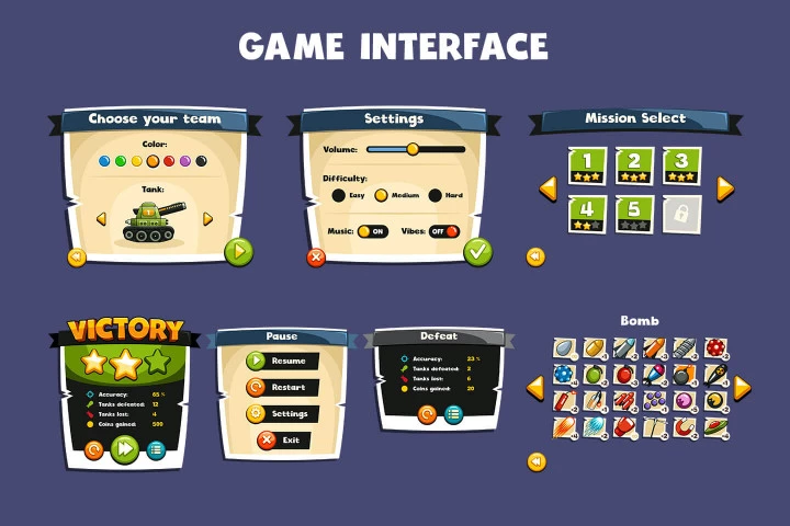 Tank Wars 2D Game Kit