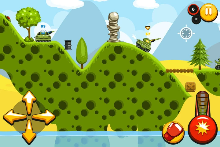 Tank Wars 2D Game Kit