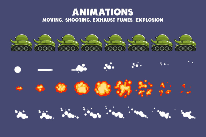 Tank Wars 2D Game Kit - CraftPix.net