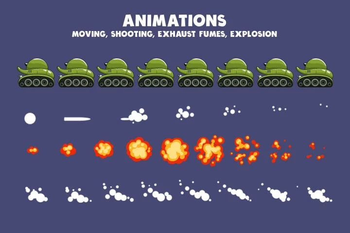 Tank Wars 2D Game Kit