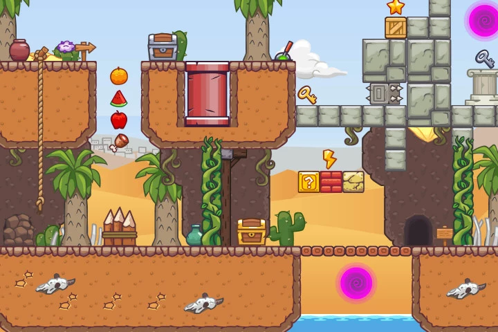 Desert Mine Area 2D Game Tileset