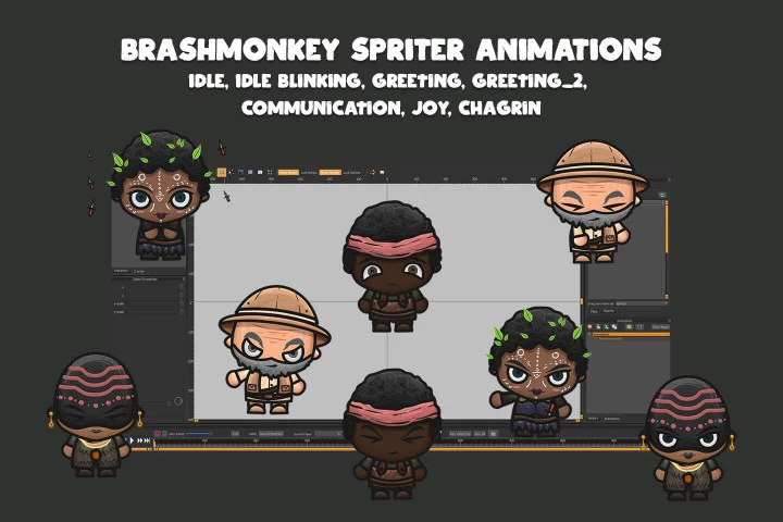 NPC Character Pack: Blacksmith, Jeweller, Healer, Spy