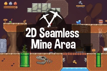 Seamless Mine Area 2D Game Tileset