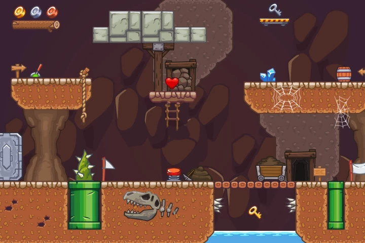 Seamless Mine Area 2D Game Tileset