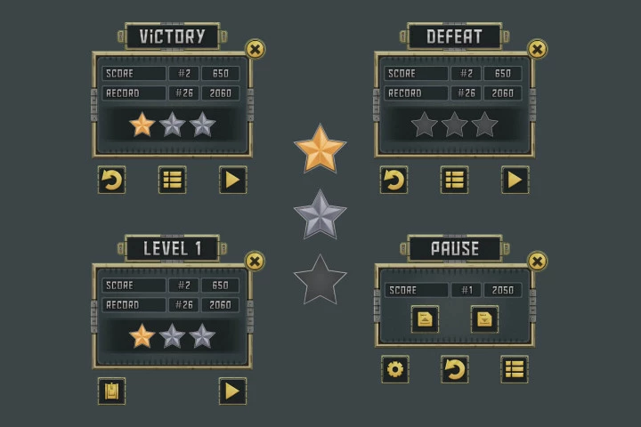 Top Down Tank Game User Interface