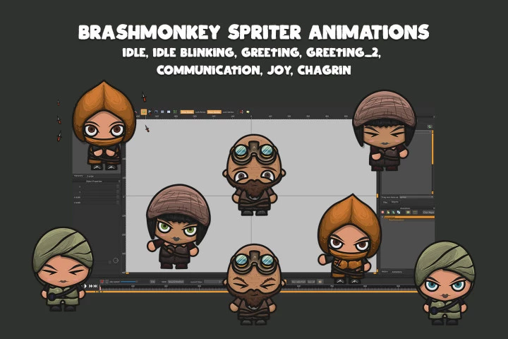 Blacksmith, Jeweller, Healer, Assassin NPC Character Pack