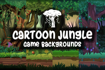 Cartoon Jungle Game Backgrounds