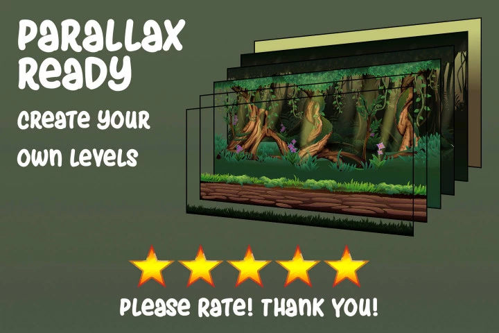 Cartoon Jungle Game Backgrounds