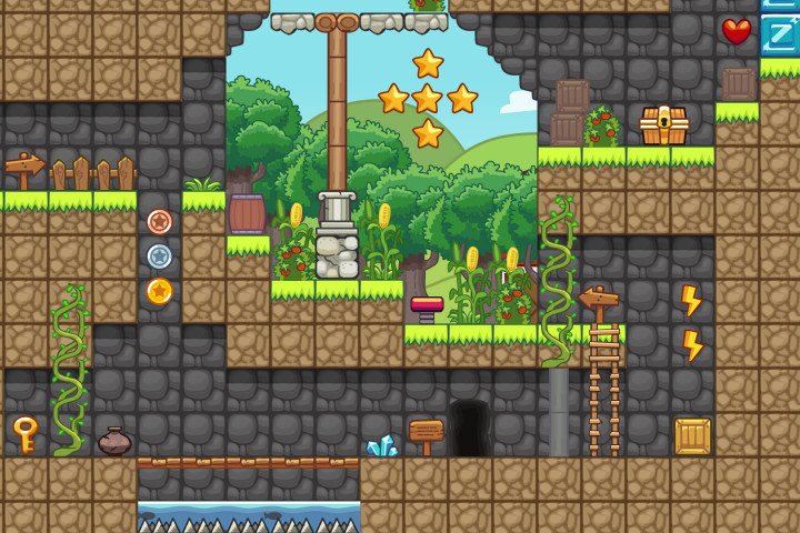 Farm Platformer Level Game Tileset - CraftPix.net